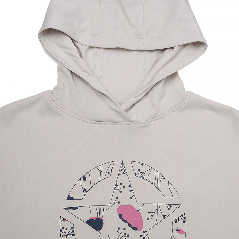 Кофта жіночі Jeep Hooded Cropped Sweatshirt Star Botanical Print (O102607-J863) — фото 4