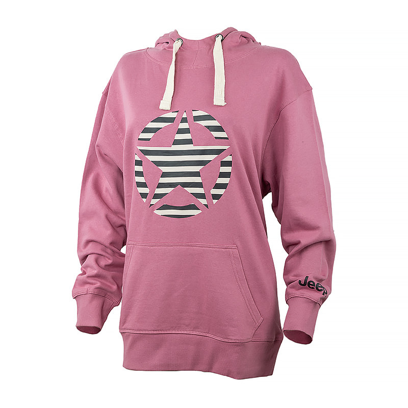 Кофта жіночі Jeep Hooded Oversize Sweatshirt Star Striped Print (O102608-P490) — фото 2