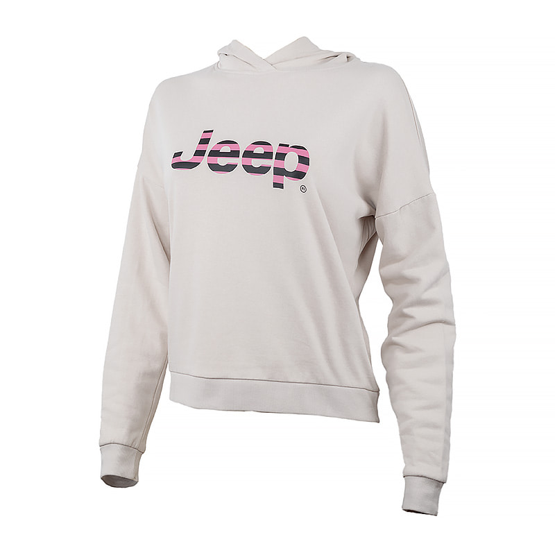Кофта жіночі Jeep Hooded Cropped Sweatshirt Striped Print (O102609-J863) — фото 2