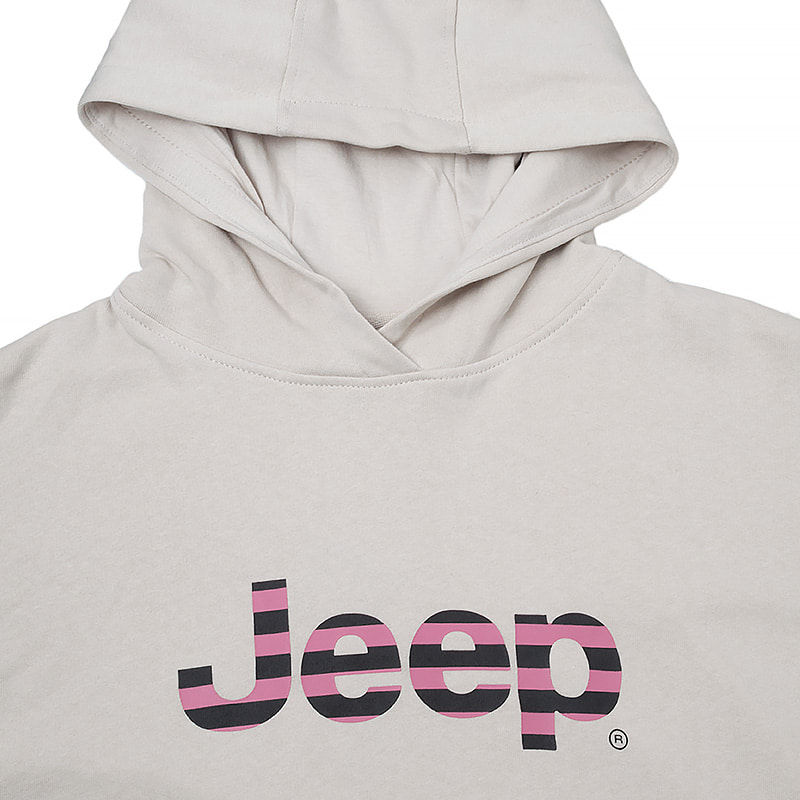 Кофта жіночі Jeep Hooded Cropped Sweatshirt Striped Print (O102609-J863) — фото 4