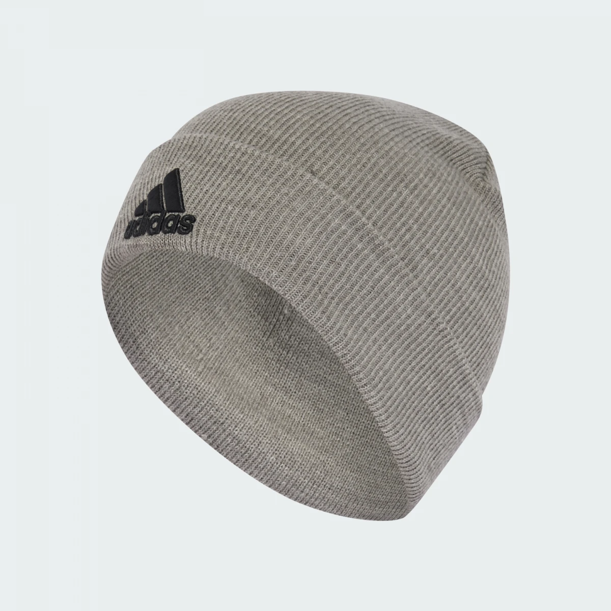 Шапка UNISEX LOGO BEANIE CUF IY7665 Adidas OSFW Сірий — фото 1