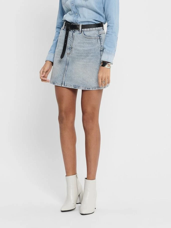 Джинсова спідниця ONLROSE LIFE ASHAPE SKIRT BB NAS2630 15196756 Light Blue Denim ONLY 36 Блакитний — фото 2