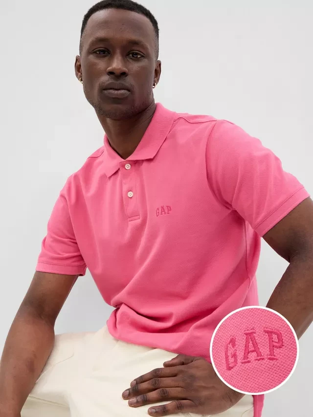 Футболка чоловіча Gap F-Logo Regular Fit Pink (586306-01) — фото 1