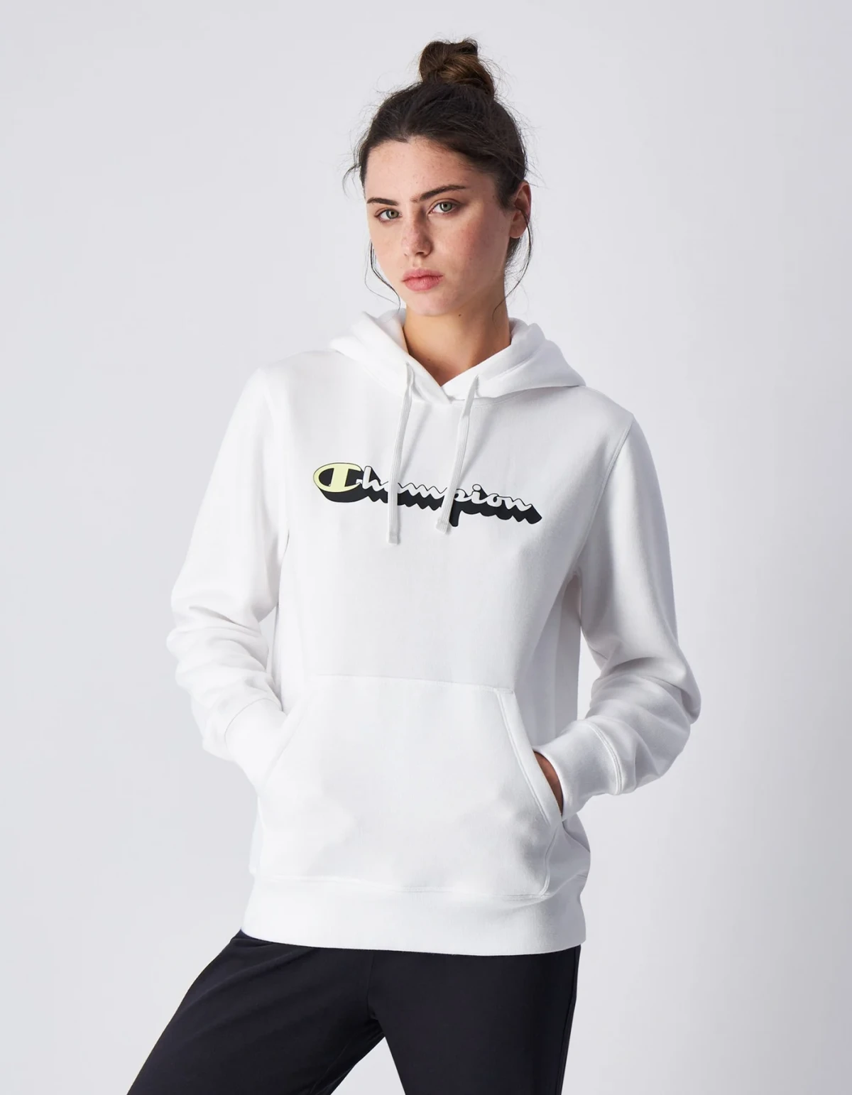Толстовка HOODED SWEATSHIRT 117651-WW001 Champion L Білий — фото 3