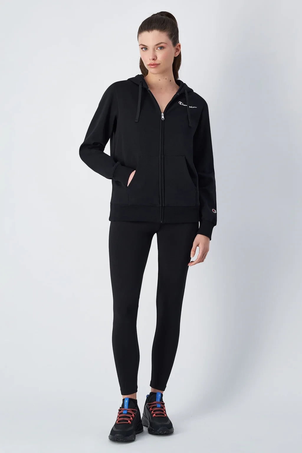 Світшот FULL ZIP HOODIE SWEATSHIRT 117677-KK001 Champion L Чорний — фото 5
