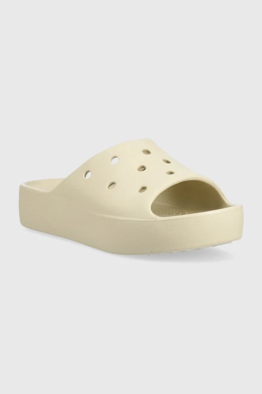 Тапочки CLASSIC PLATFORM SLIDE 208180-2Y2 CROCS W6 (36-37) Бежевий — фото 1