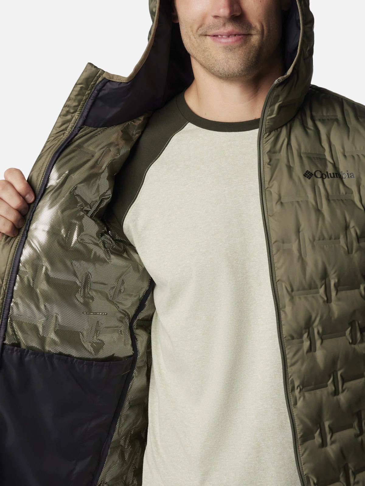 Куртка пухова Delta Ridge™ II Down Hooded Jacket 2086221CLB-397 Columbia S Хакі — фото 6
