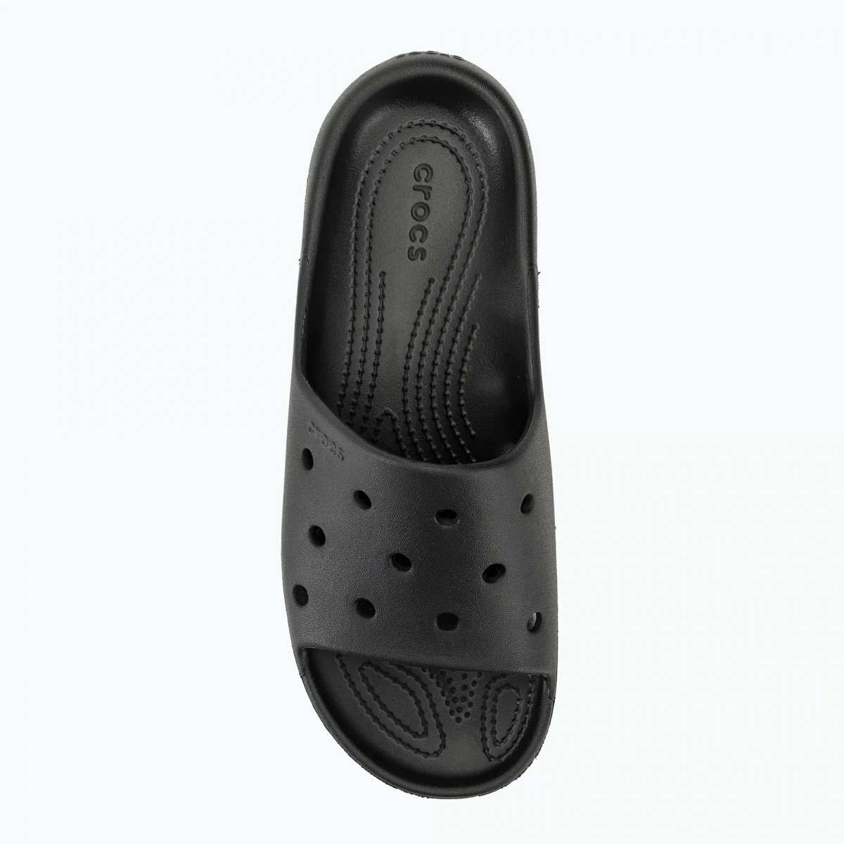 Шльопанці UNI Classic Slide v2 Whi 209401-001-Black CROCS M10/W12(43-44) Чорний — фото 6