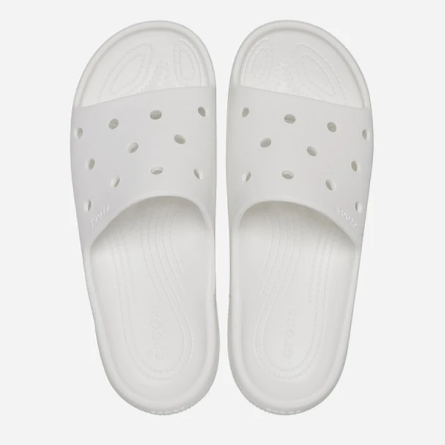 Тапочки UNI CLASSIC SLIDE V2 209401-100 CROCS M4/W6 (36-37) Білий — фото 7