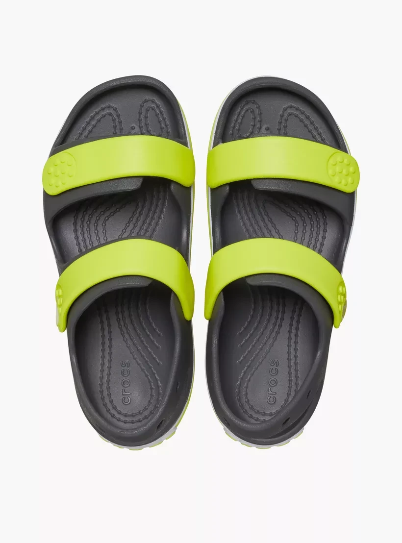 Сандалі дитячі Crocband Cruiser Sandal K Sdt 209423-1NJ-Slate Grey/Acidity CROCS C11 (28-29) Темно-сірий — фото 7