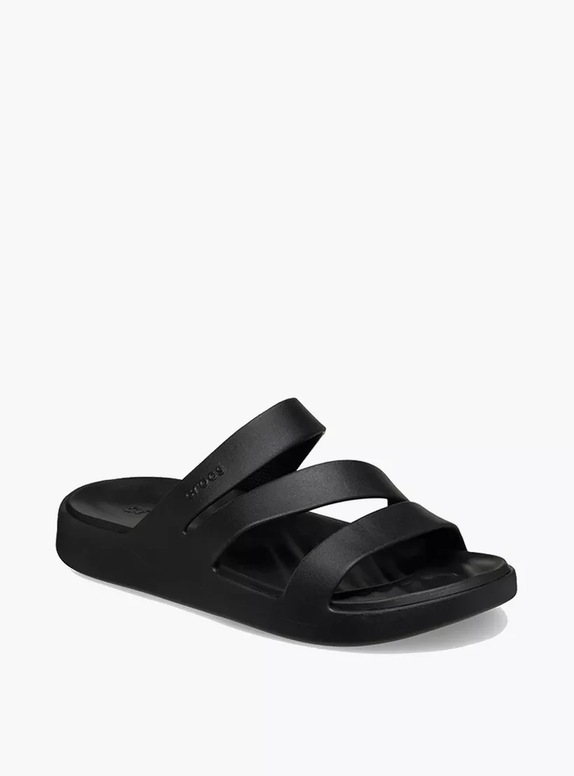Шльопанці Getaway Strappy MtP 209587-001-Black CROCS W4 (33-34) Чорний — фото 1