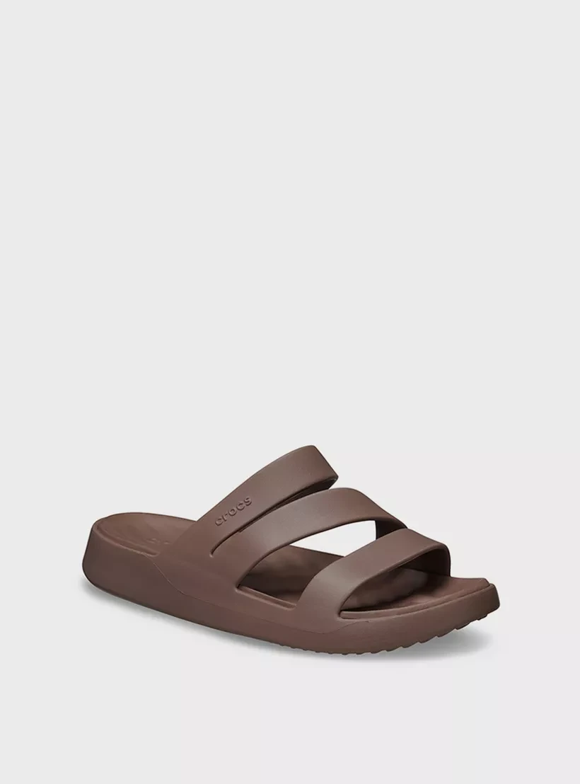 Шльопанці Getaway Strappy MtP 209587-0LF-Truffle CROCS W4 (33-34) Коричневий — фото 1