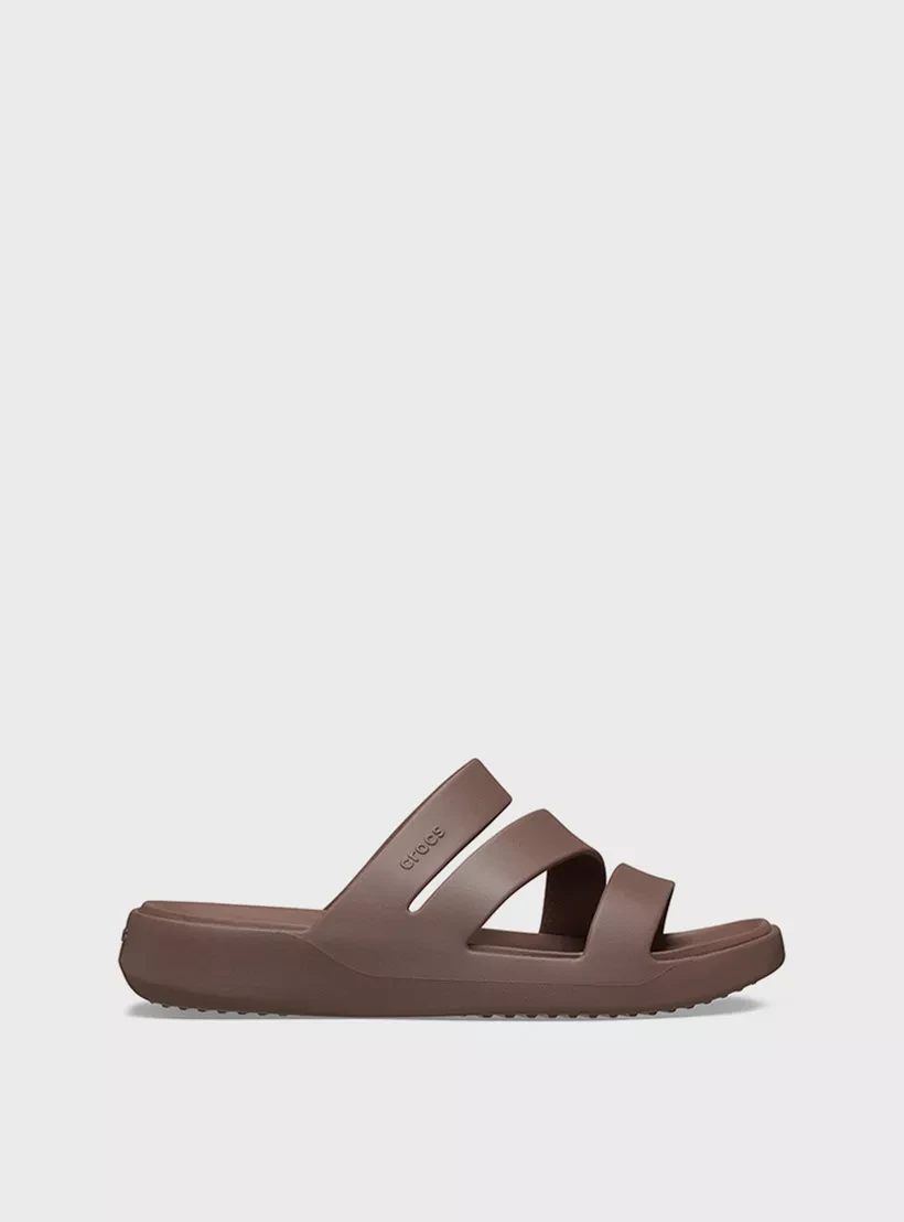 Шльопанці Getaway Strappy MtP 209587-0LF-Truffle CROCS W4 (33-34) Коричневий — фото 4