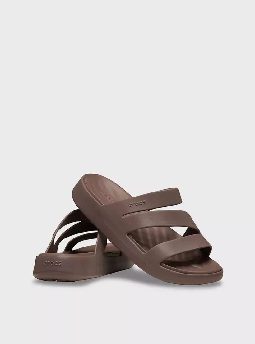 Шльопанці Getaway Strappy MtP 209587-0LF-Truffle CROCS W4 (33-34) Коричневий — фото 6