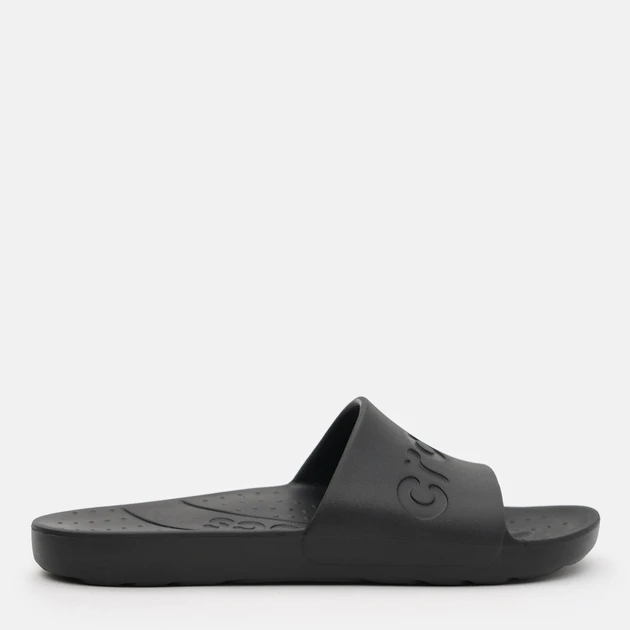 Шльопанці UNI Crocs Slide Whi 210088-001-Black CROCS M10/W12(43-44) Чорний — фото 1