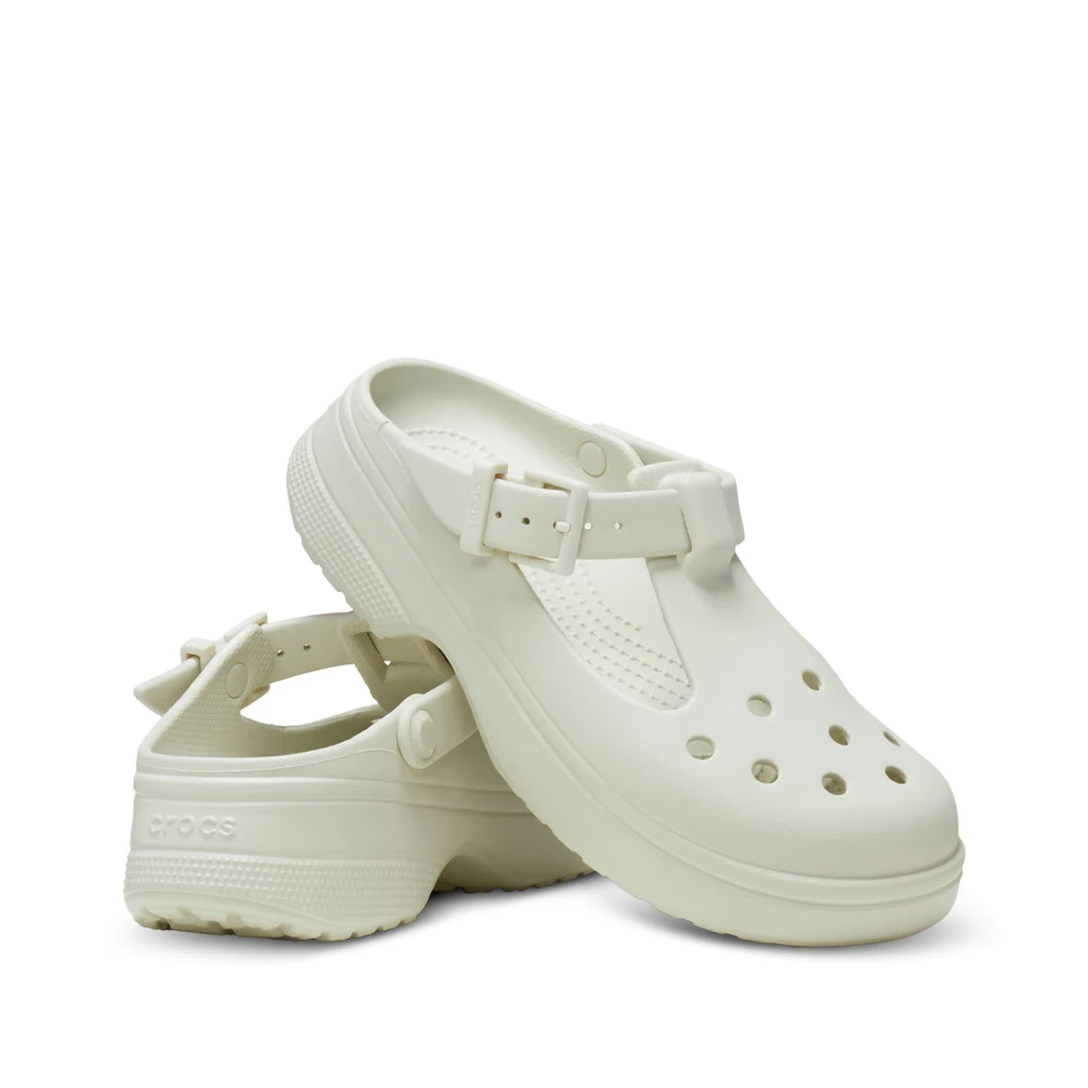 Сабо UNI Classic Mary Jane Clog Taupe 210581-0HZ-Linen CROCS M4/W6 (36-37) Білий — фото 4