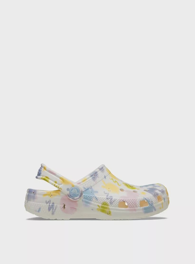 Сабо підліткові Classic Pastel Pets Clog K Chk 210995-0WV-Chalk CROCS J1 (32-33) Білий — фото 4