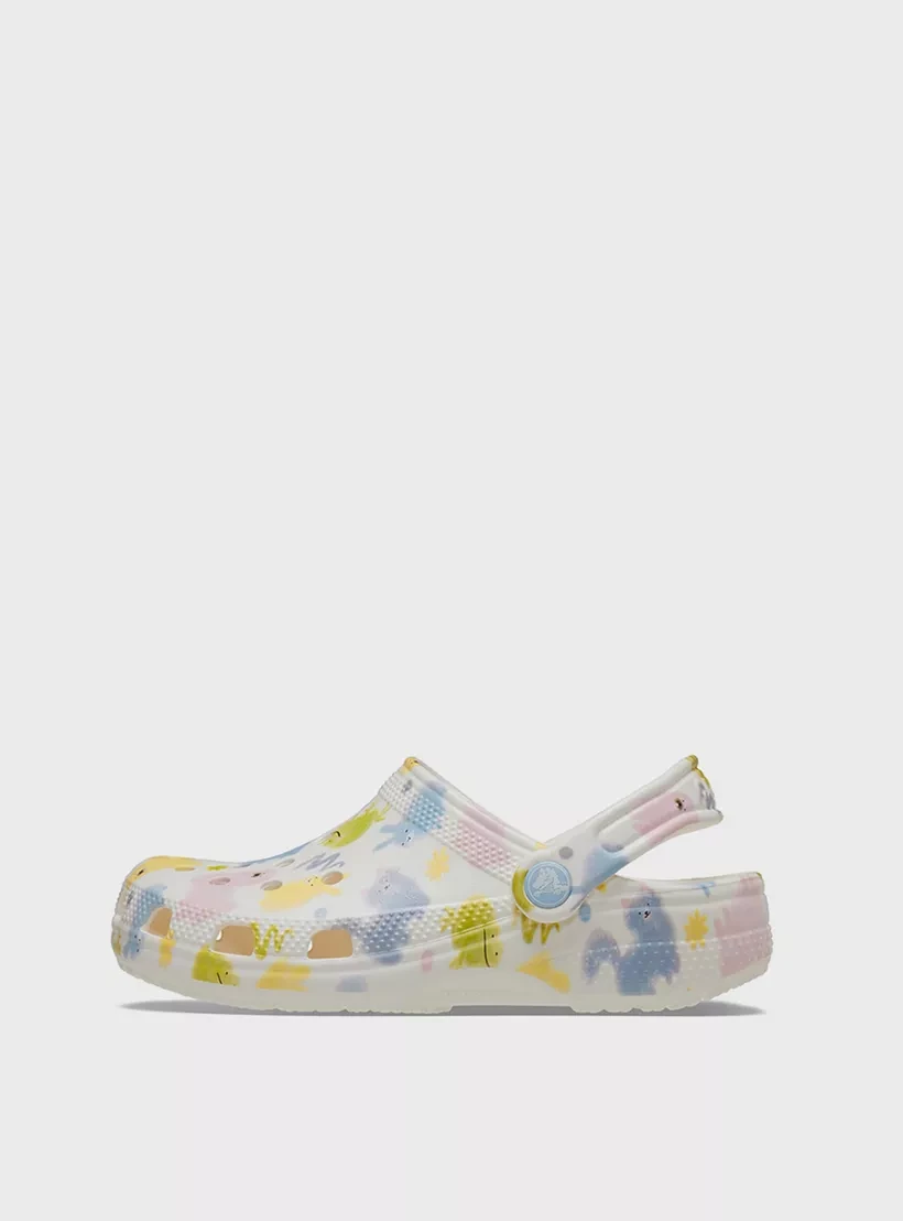 Сабо підліткові Classic Pastel Pets Clog K Chk 210995-0WV-Chalk CROCS J1 (32-33) Білий — фото 5