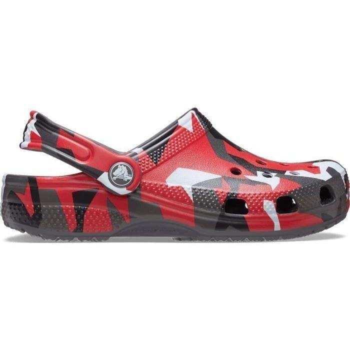 Сабо підліткові Classic Geo Camo Clog K SGy/Mlti 211171-0IE-Slate Grey/Multi CROCS J1 (32-33) Червоний — фото 1