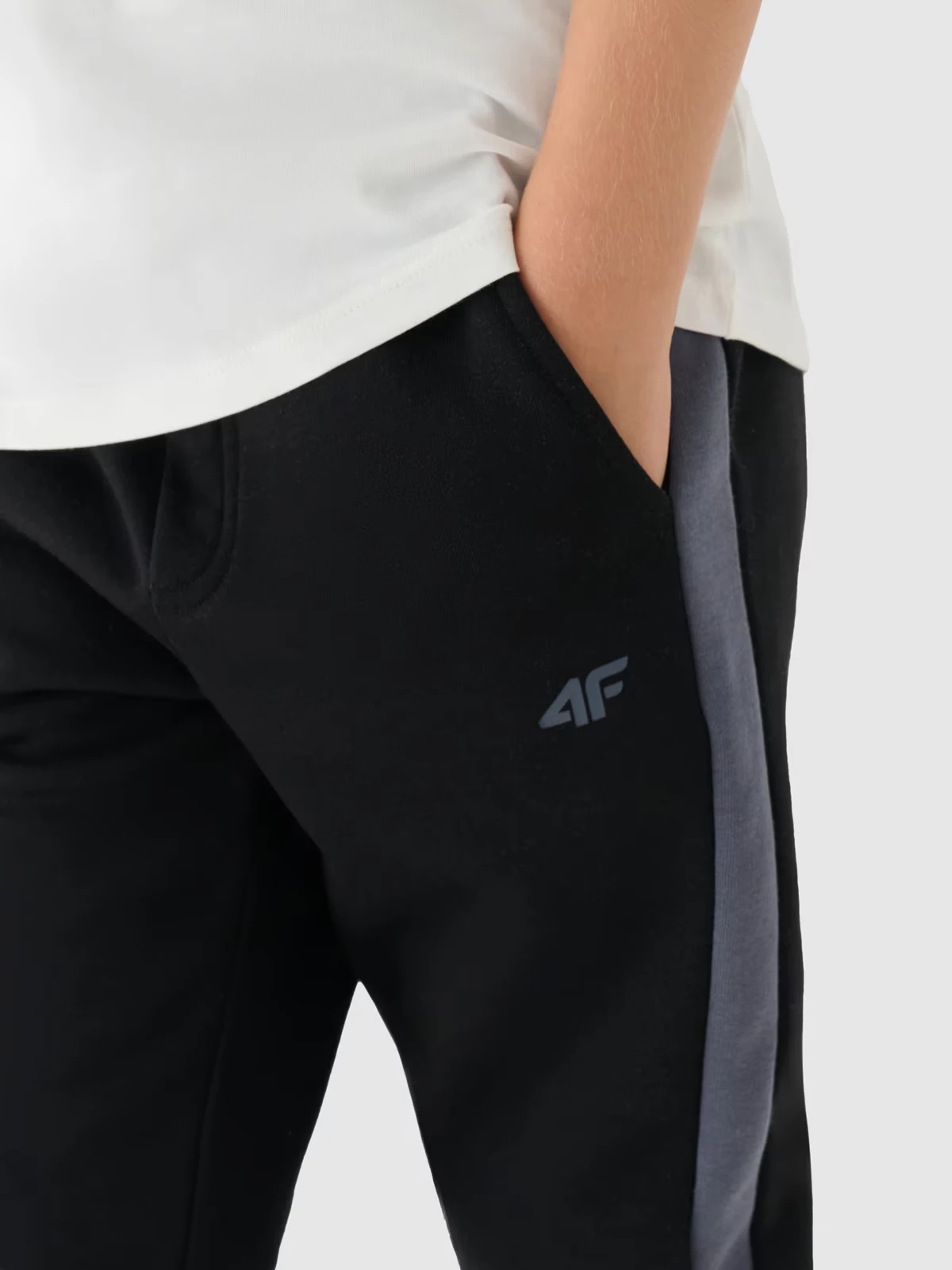 Дитячі спортивні штани TROUSERS CAS M759 4FJWAW24TTROM759-20S 4F 122 Чорний — фото 5