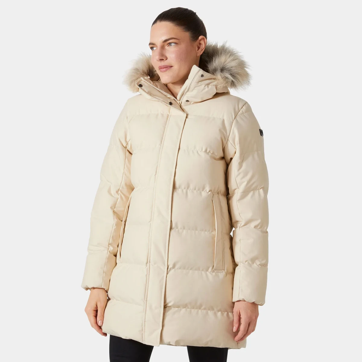 Парка W BLOSSOM PUFFY PARKA 53624-034 HELLY HANSEN L Кремовий — фото 1