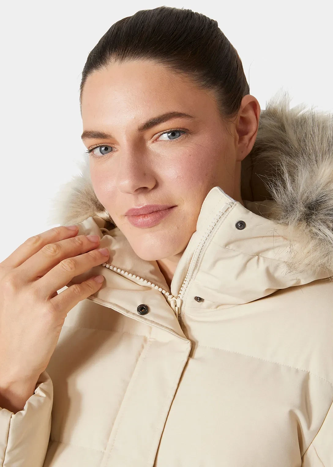 Парка W BLOSSOM PUFFY PARKA 53624-034 HELLY HANSEN L Кремовий — фото 5