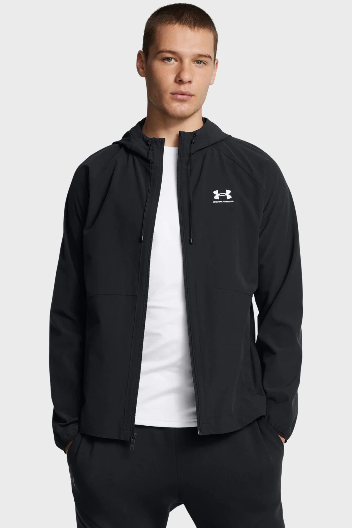 Вітровка чоловіча Under Armour Vibe Woven Jacket Black (6003001-001) — фото 1