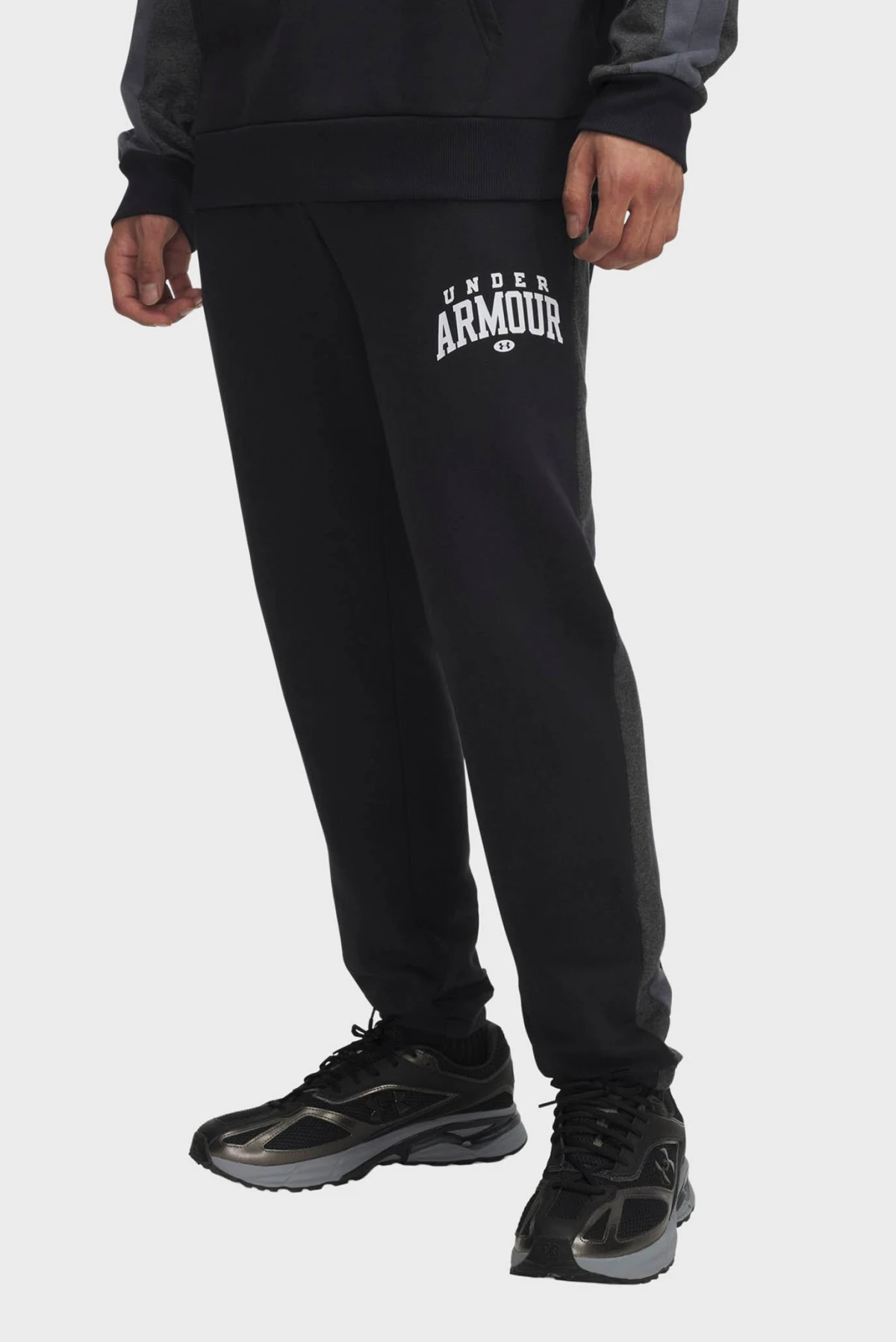 Спортивні штани UA Rival Flc CB Pants 6003954-001 Under Armour L Чорний — фото 1