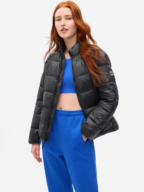 Куртка LIGHTWEIGHT LOGO PUFFER JACKET 724309-02 GAP L Чорний — фото 1