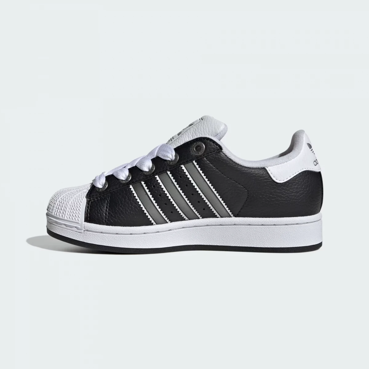 Кросівки підліткові SUPERSTAR II J JQ0314 Adidas 3 (35,5) Чорний — фото 3
