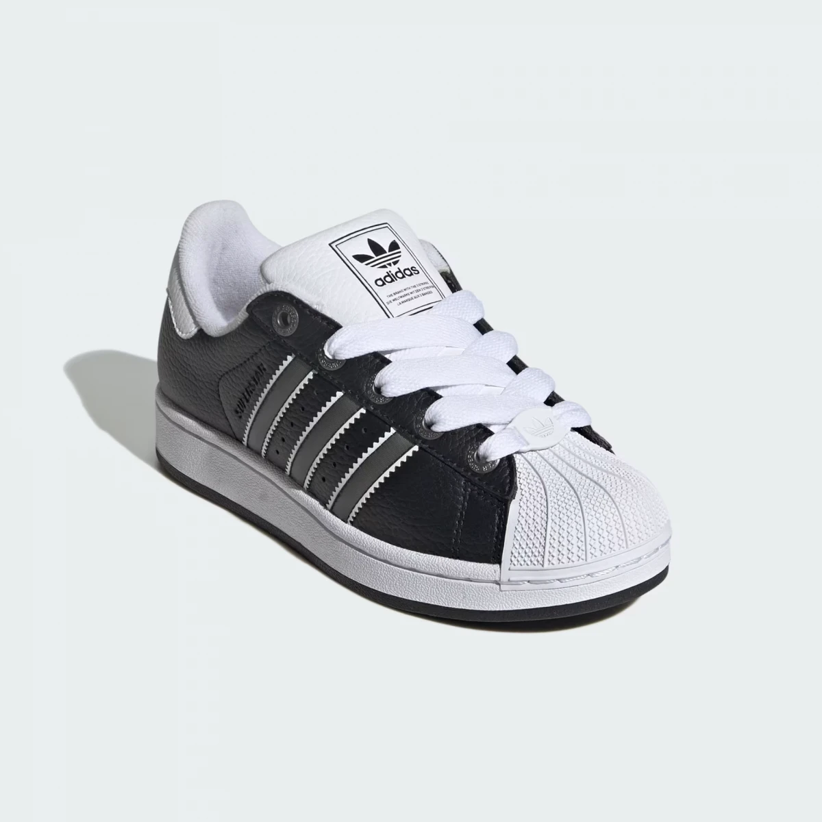 Кросівки підліткові SUPERSTAR II J JQ0314 Adidas 3 (35,5) Чорний — фото 4