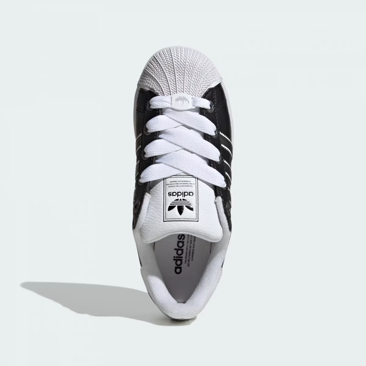Кросівки підліткові SUPERSTAR II J JQ0314 Adidas 3 (35,5) Чорний — фото 6
