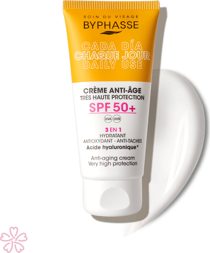 Крем Byphasse Anti-Aging Facial Cream SPF 50+ 50 мл Без тона — фото 2