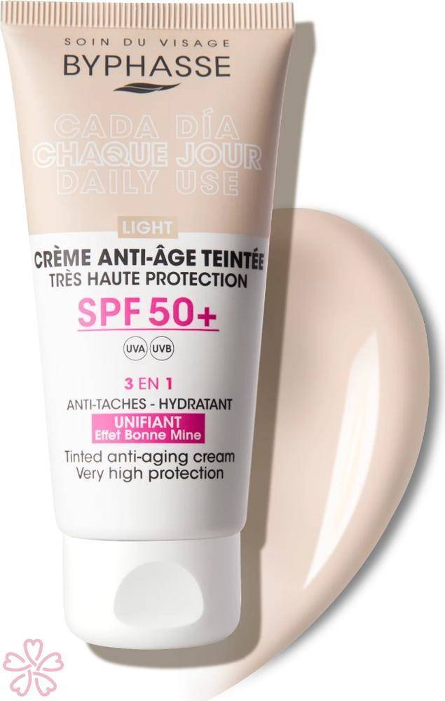 Крем Byphasse Anti-Aging Facial Cream SPF 50+ 50 мл Light — фото 2