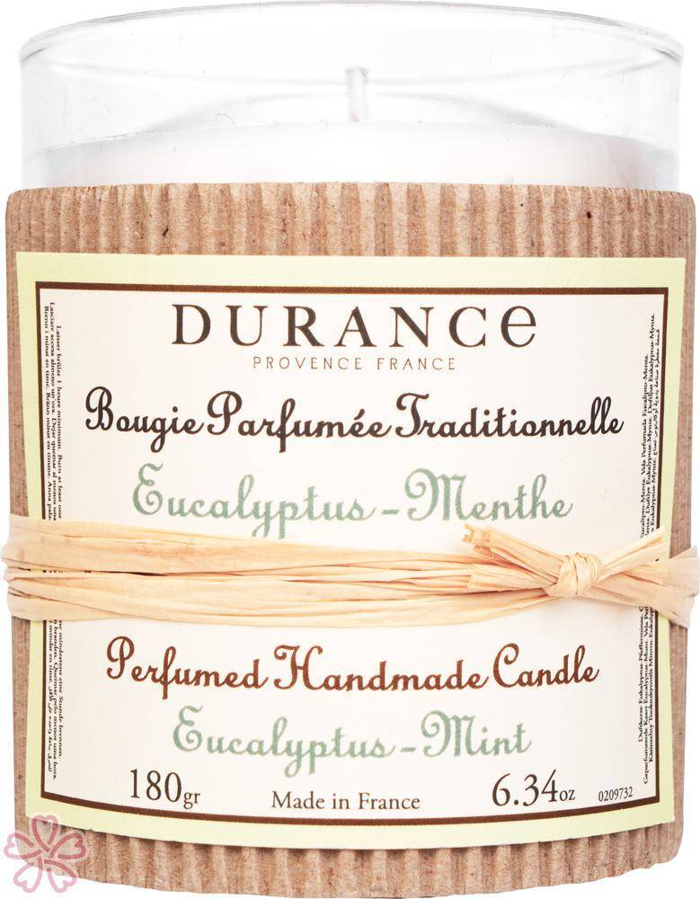 Парфюмированная свеча Durance Perfumed Handcraft Candle 180 г Евкаліпт та мінтол — фото 3