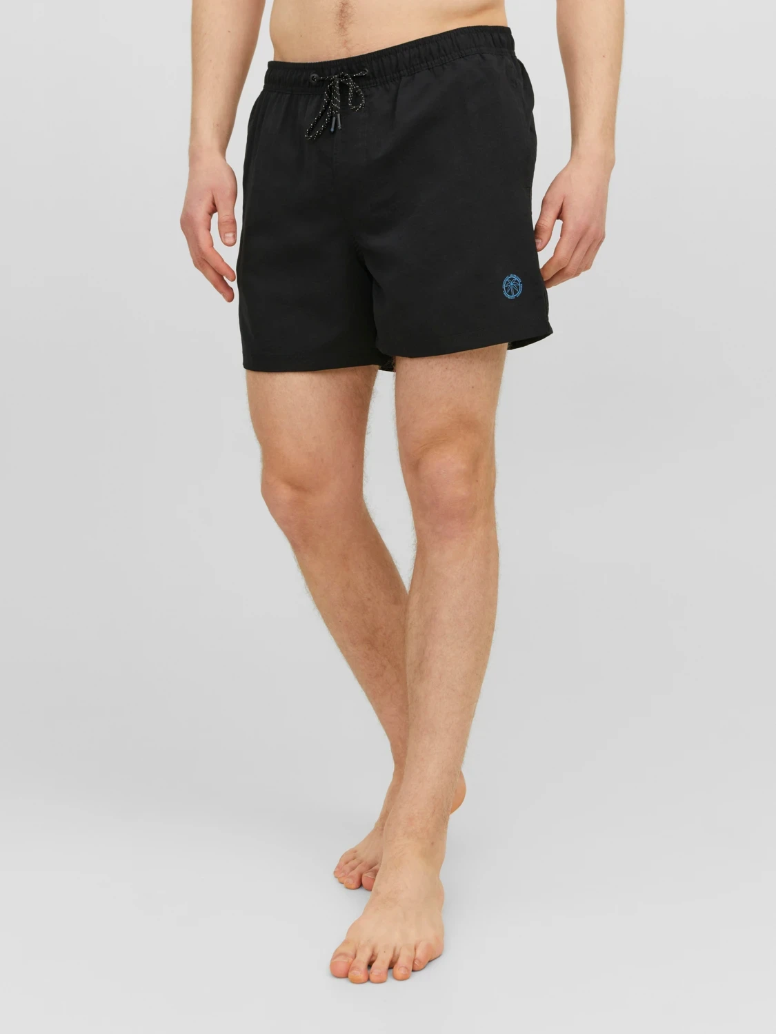 Шорти для плавання JPSTFIJI JJSWIM SOLID SN LY 12225961-Black Jack & Jones L Чорний — фото 3