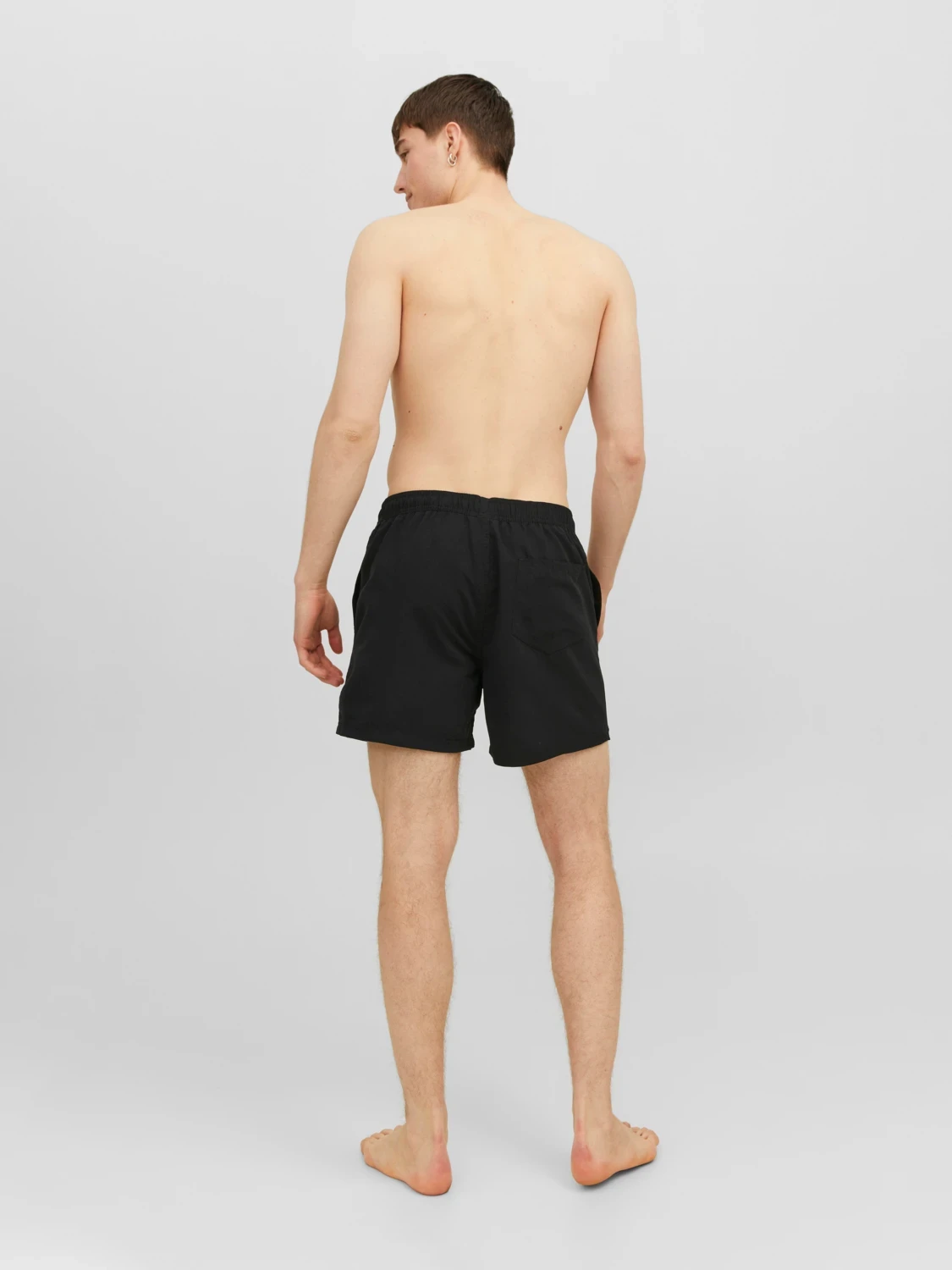Шорти для плавання JPSTFIJI JJSWIM SOLID SN LY 12225961-Black Jack & Jones L Чорний — фото 4