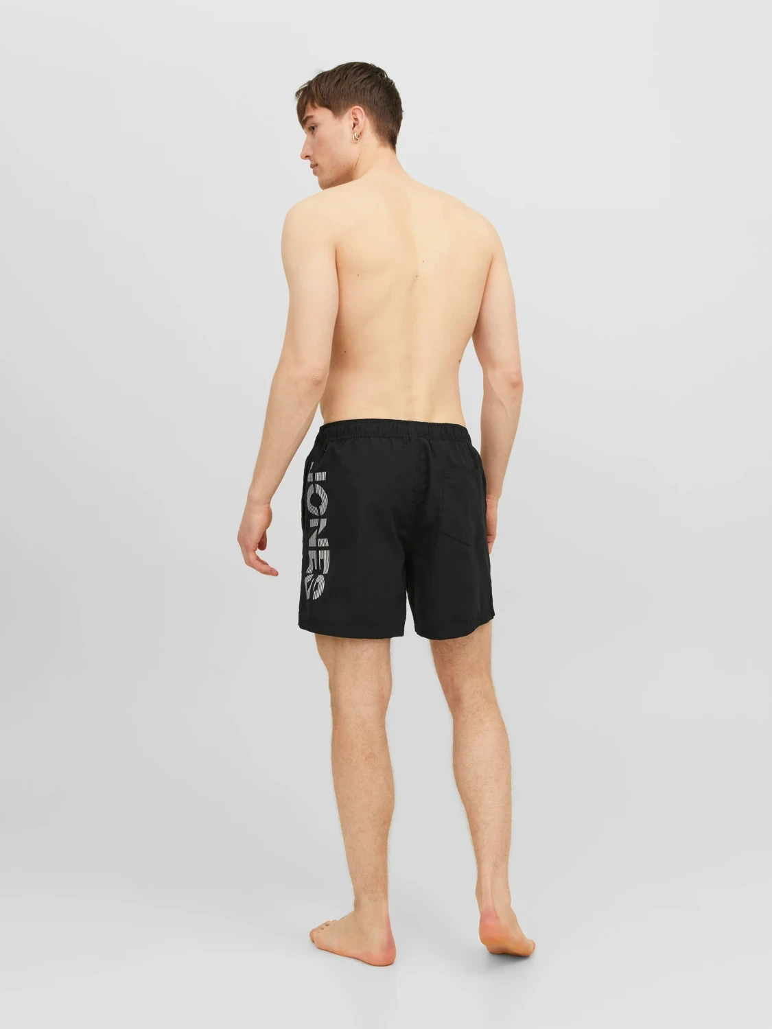Шорти для плавання JPSTFIJI JJSWIM SPLICELOGO LY SN 12225967-Black Jack & Jones L Чорний — фото 4