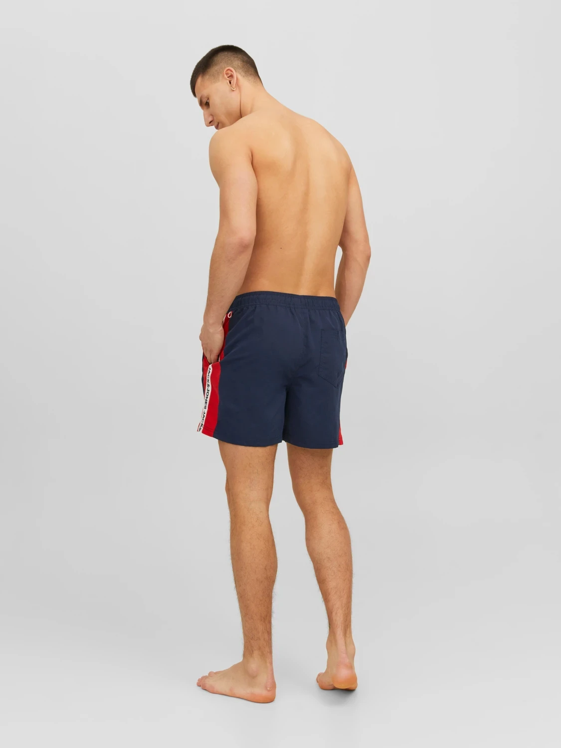 Шорти для плавання JPSTFIJI JJSWIM TAPE 12225972-Navy Blazer Jack & Jones L Темно-синій — фото 6