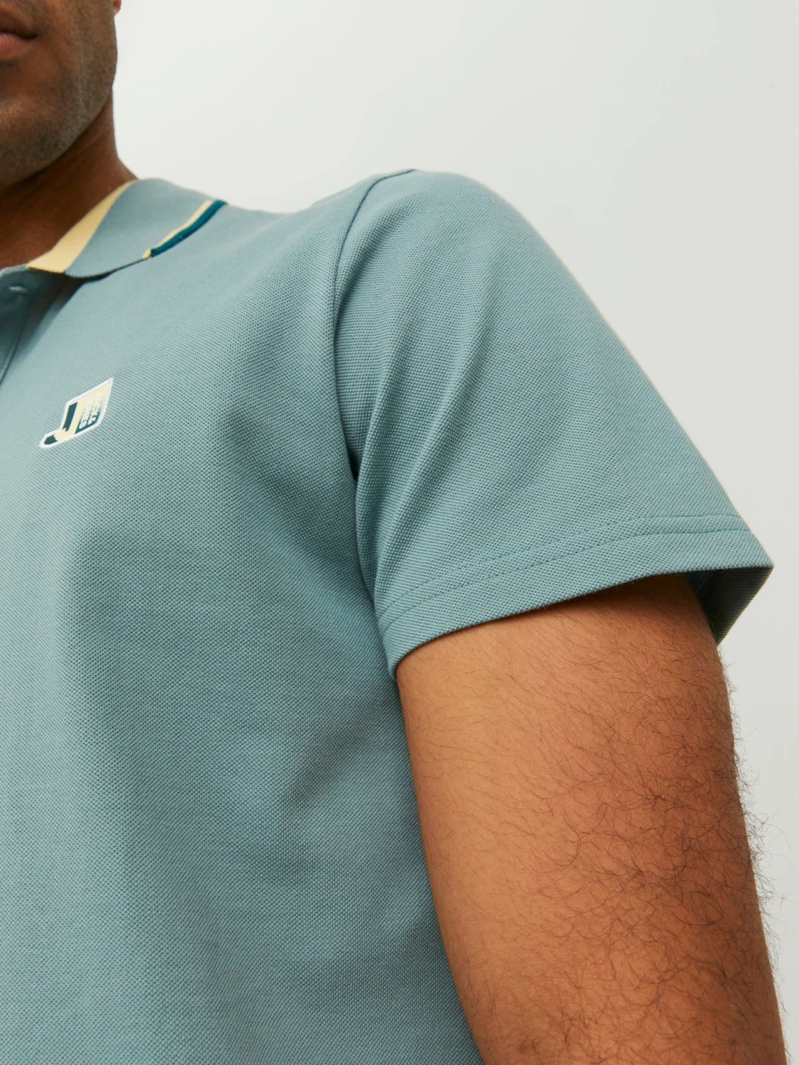 Поло JCOLOGAN POLO SS SS23 SN 12229382-Trellis Jack & Jones M Блакитний — фото 6