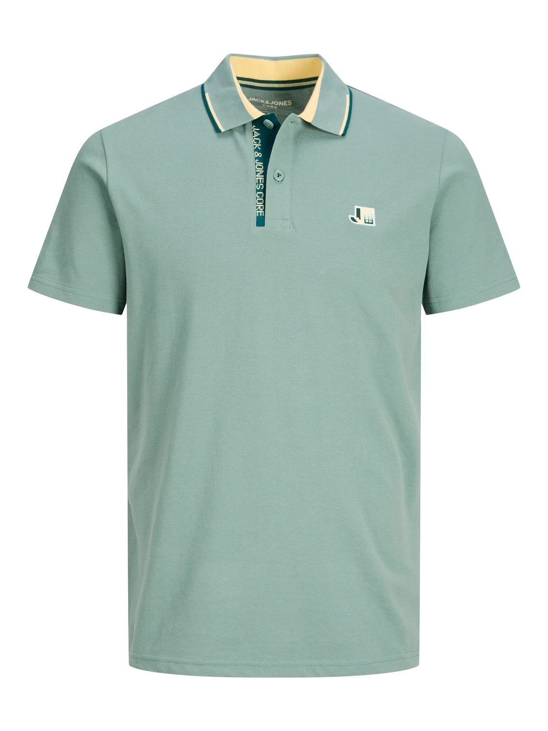 Поло JCOLOGAN POLO SS SS23 SN 12229382-Trellis Jack & Jones M Блакитний — фото 7