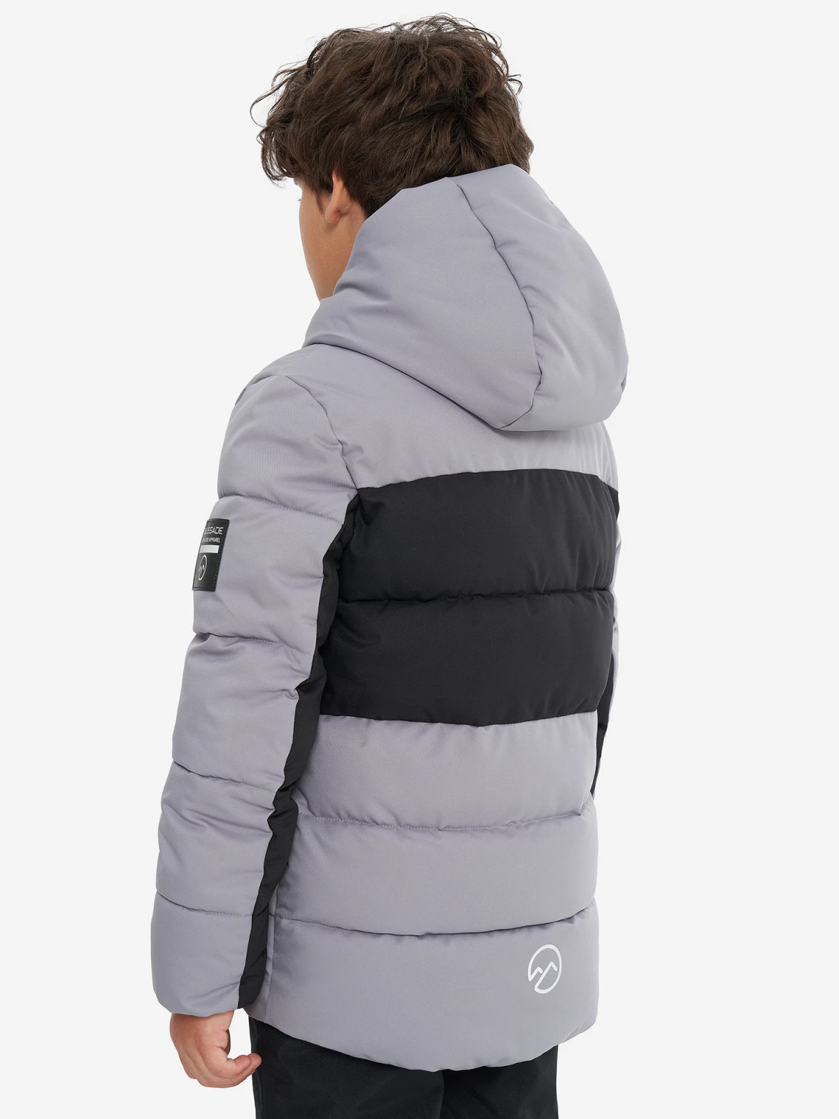 Куртка утеплена для хлопчиків 131780GSD-AB Glissade 128-134 Темно-сірий — фото 3