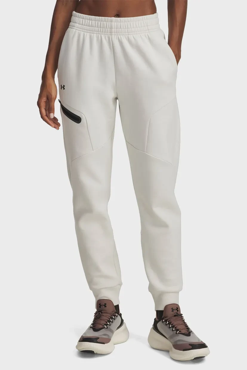 Спортивні штани Unstoppable Flc Jogger 1379846-110 Under Armour L Бежевий — фото 1