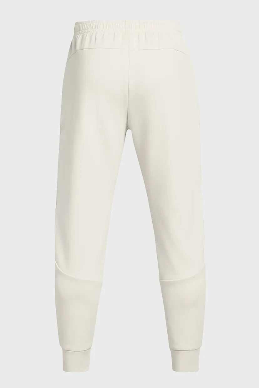 Спортивні штани UA Unstoppable Flc Jgr EU 1389353-110 Under Armour L Бежевий — фото 7