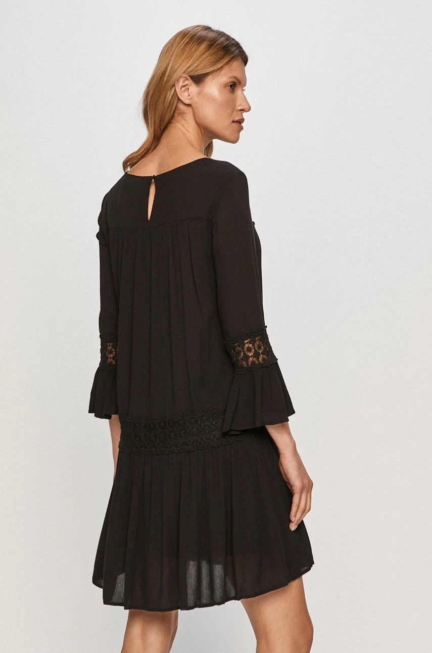 Сукня ONLTYRA 3/4 LIFE SHORT DRESS WVN NOOS 15142157-Black ONLY 34 Чорний — фото 3