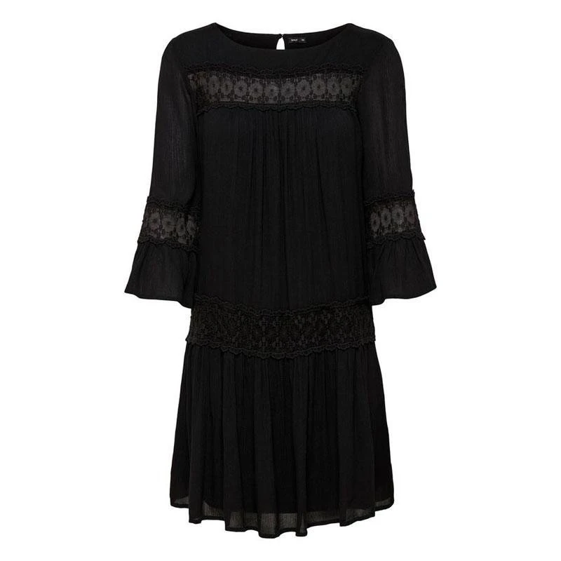 Сукня ONLTYRA 3/4 LIFE SHORT DRESS WVN NOOS 15142157-Black ONLY 34 Чорний — фото 6