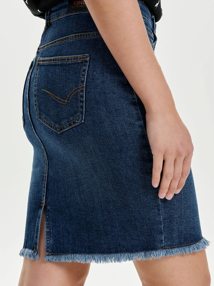Джинсова спідниця ONLELIZA LIFE REG RAWEDGE SKIRT 08 NOOS 15159611 Medium Blue Denim ONLY 34 Синій — фото 3