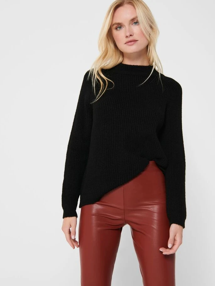 Пуловер ONLJADE L/S PULLOVER KNT NOOS 15179813-Black ONLY L Чорний — фото 4