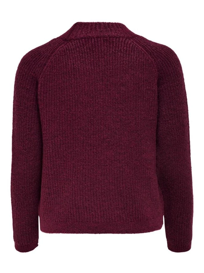 Пуловер ONLJADE L/S PULLOVER KNT NOOS 15179813-Merlot ONLY L Бордовий — фото 7