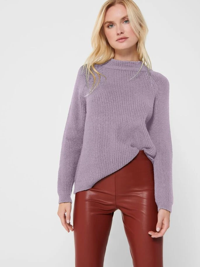 Пуловер ONLJADE L/S PULLOVER KNT NOOS 15179813-Orchid Petal ONLY L Бузковий — фото 2